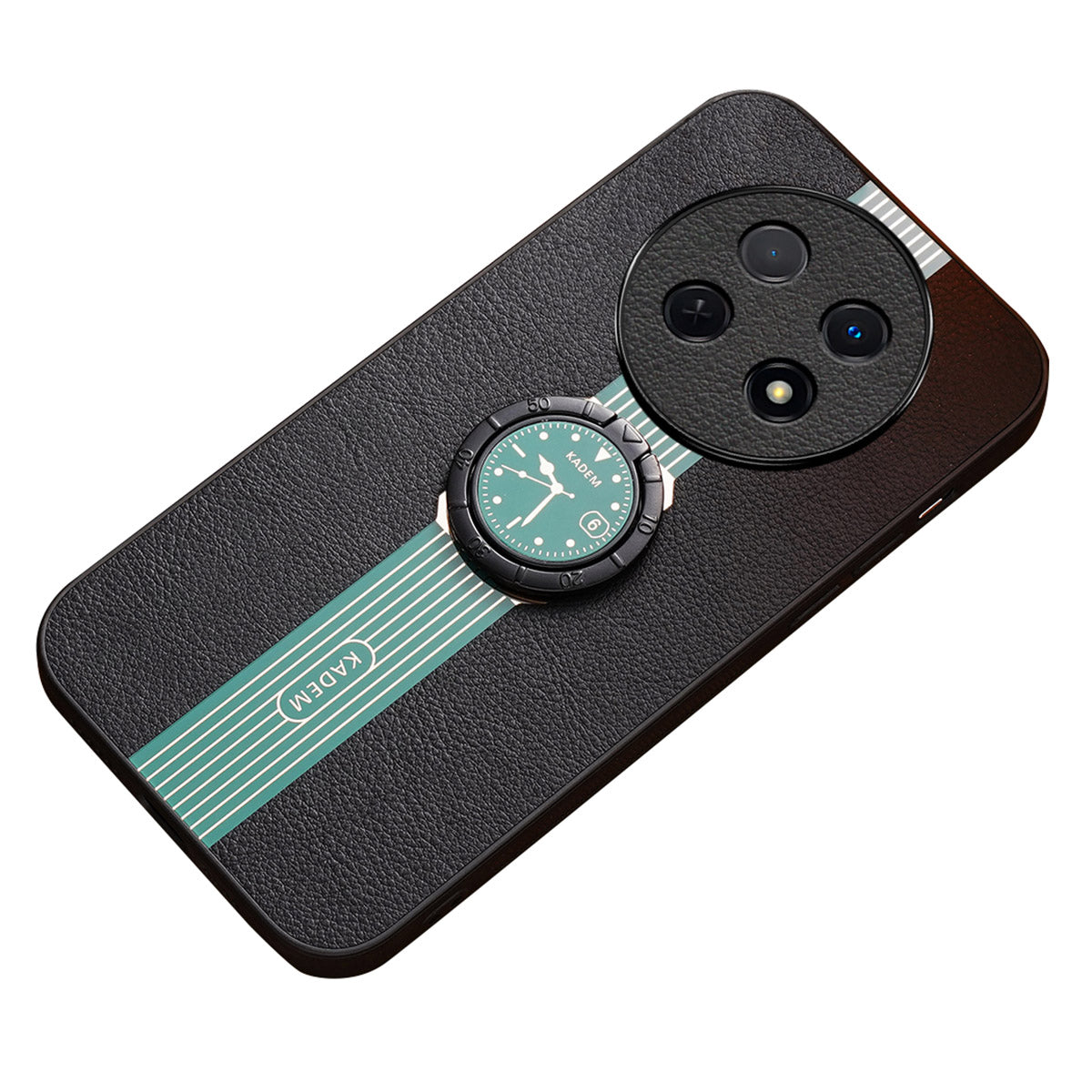 KADEM For Realme 12 Cover Ring Kickstand Watch Pattern Anti-scratch Phone Back Case KADEM For Realme 12 Cover Ring Kickstand Watch Pattern Anti-scratch Phone Back Case